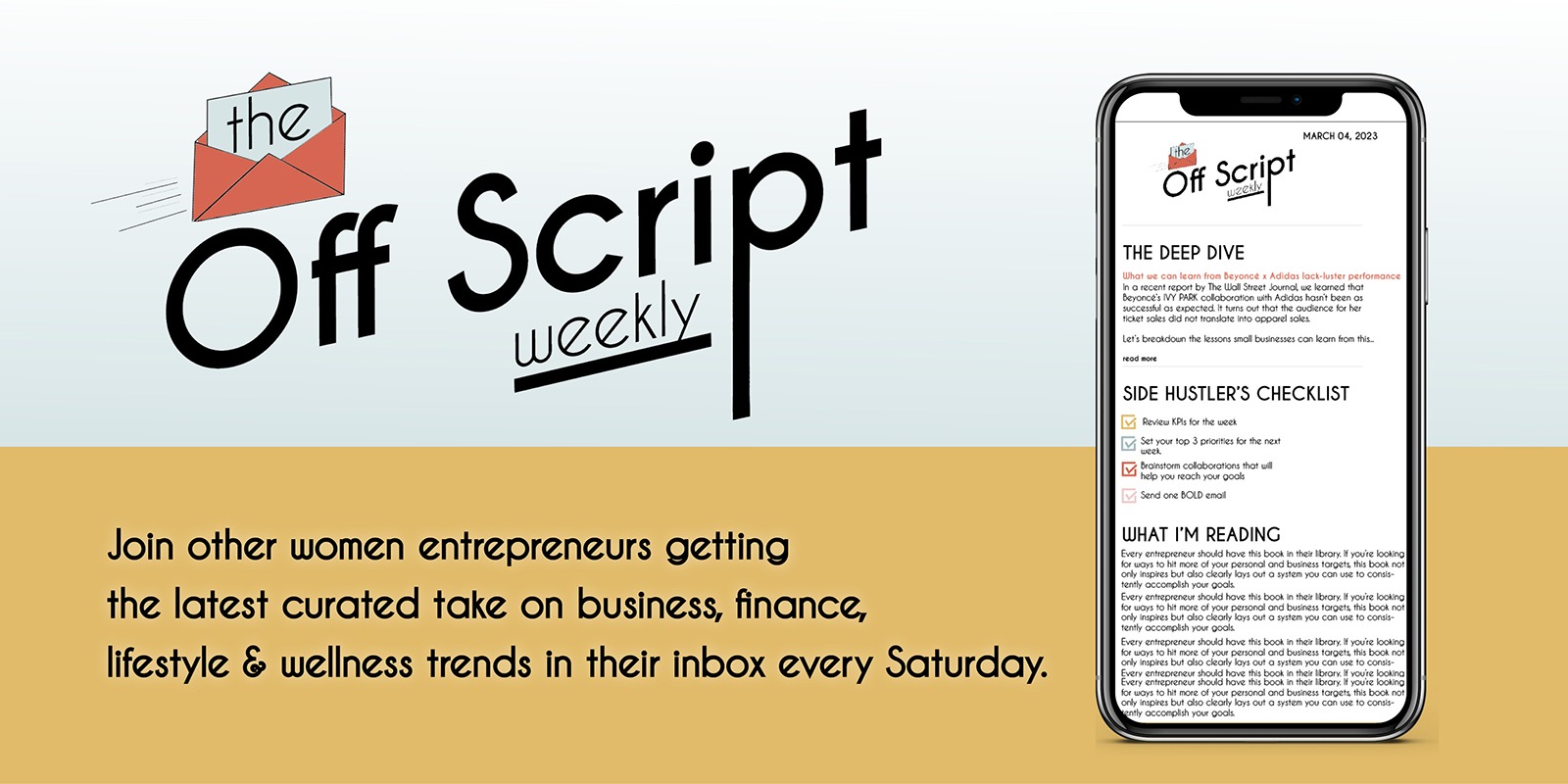 The Off Script Weekly | Subscribe